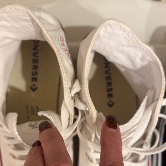 White Converse High Tops Black Vans sneakers set - Size 11 (both) - Picture 5 of 8